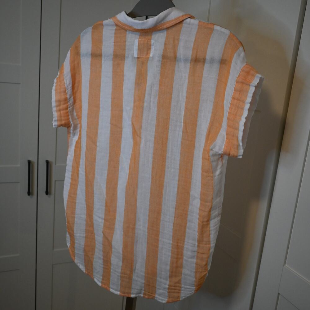 NWOT: Rails Jamie Ortanga Stripe Organic Cotton Shirt - Picture 5 of 11